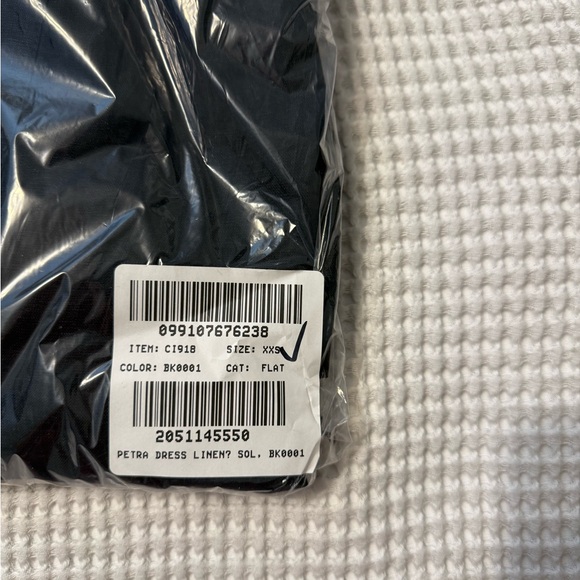 J. Crew Petra Classic Black Long Sleeve Linen Maxi Cabana Dress NWT XXS - Picture 10 of 10